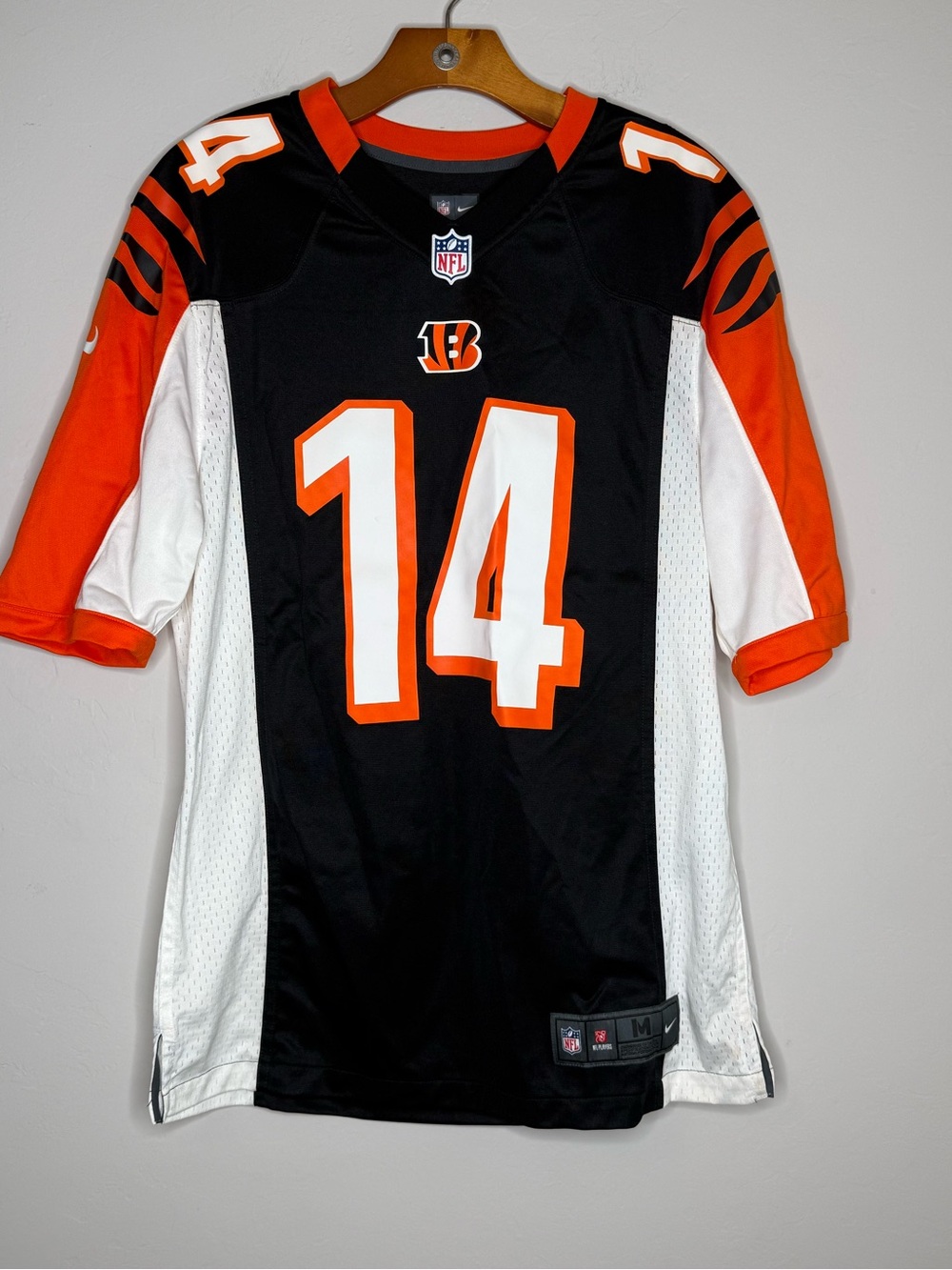 Nike NFL Cincinnati Bengals #14 Andy Dalton On Field Jersey Medium Black/Orange